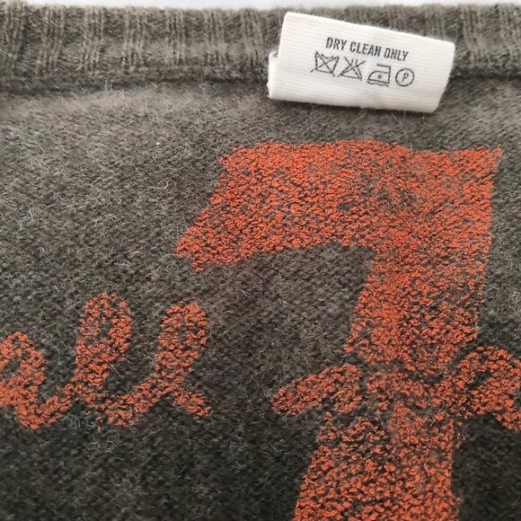 7 for all mankind  100% cashmere v neck  men sweater size XL - Picture 4 of 4